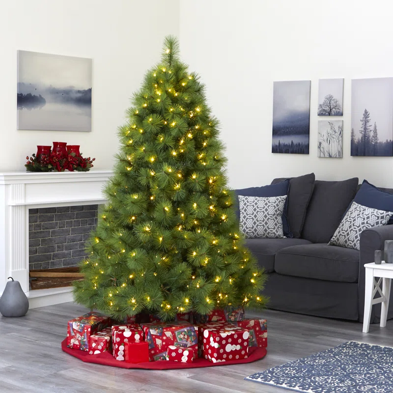 Easy+Set-Up+Lighted+Christmas+Tree-587849806